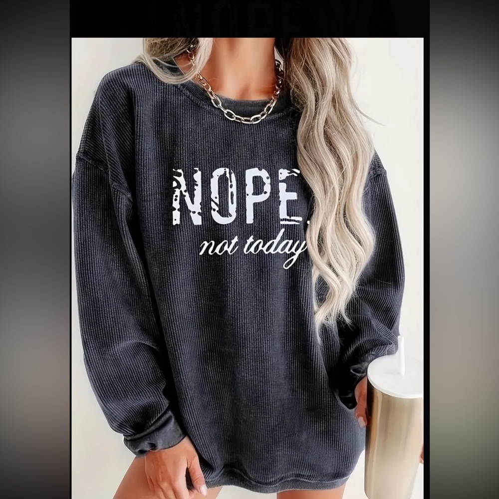 Black Graphic Sweatshirt